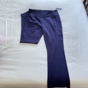 NWT Jaanuu Navy Yoga Style Scrub Pants - L